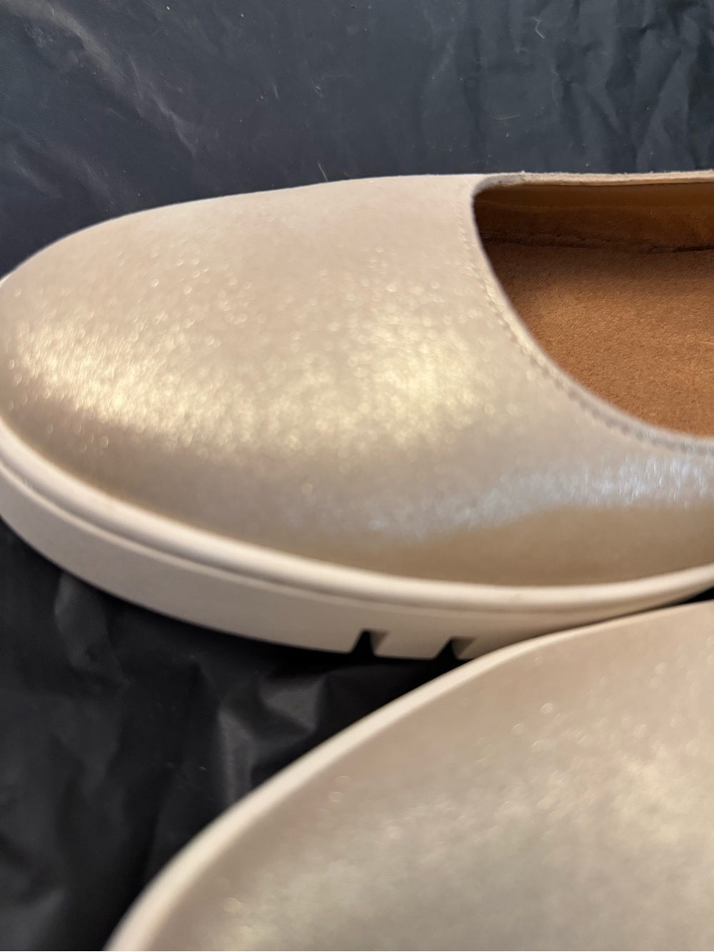 Vionic Gold Mary Jane Flats with Cushioned Platform