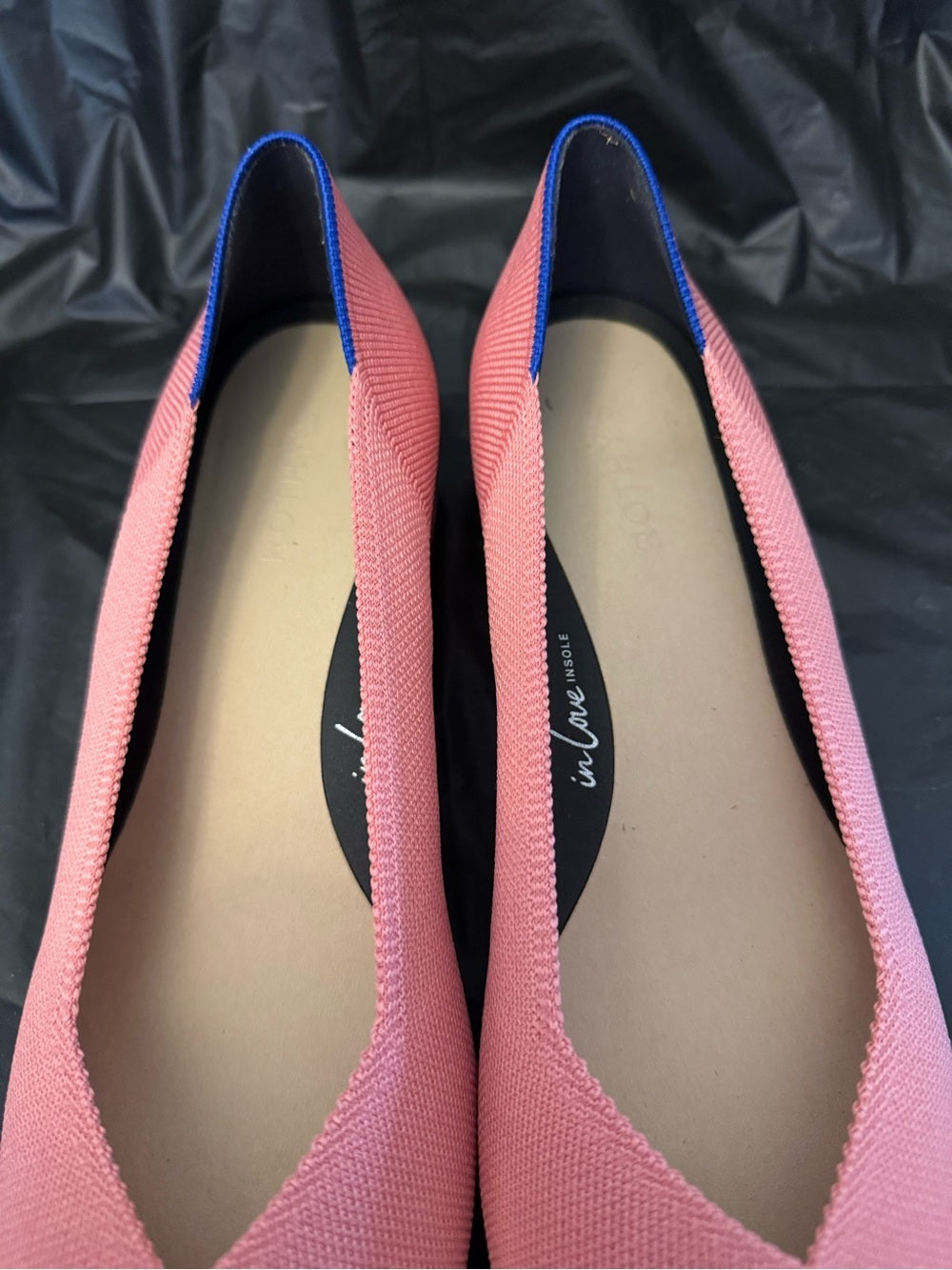 Rothy's Coral Pink Pointed-Toe Low Heel Pumps