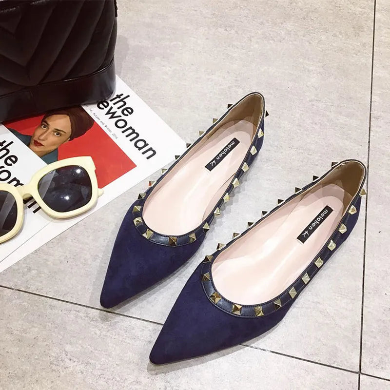 The Size Matters by House of Storms | The Siren Studded Pointed Flat