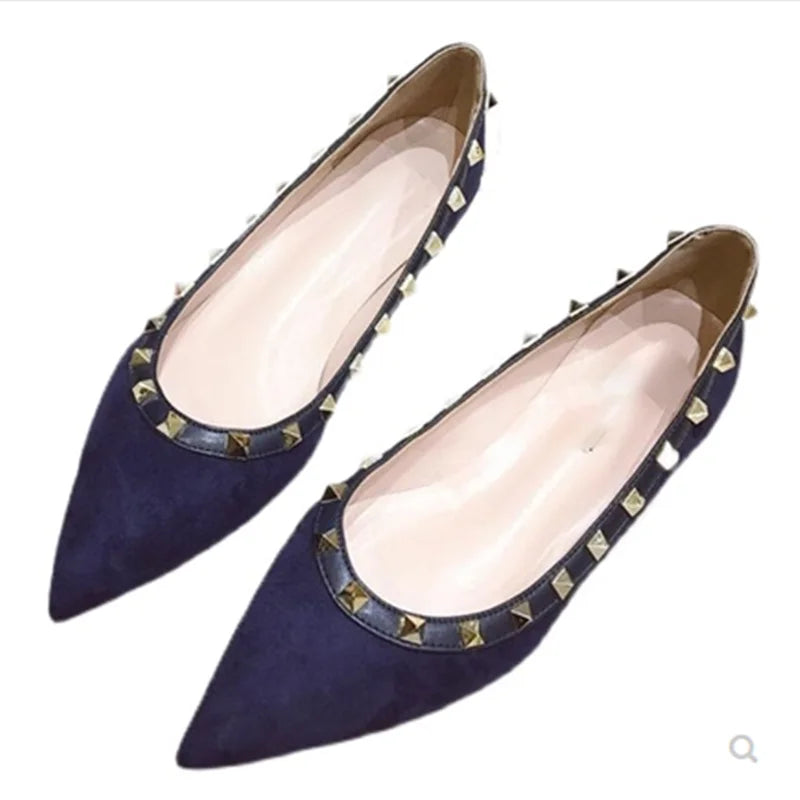 The Size Matters by House of Storms | The Siren Studded Pointed Flat