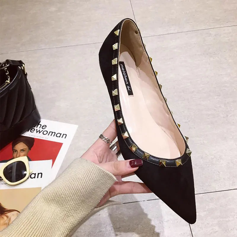 The Size Matters by House of Storms | The Siren Studded Pointed Flat