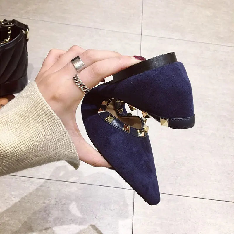 The Size Matters by House of Storms | The Siren Studded Pointed Flat