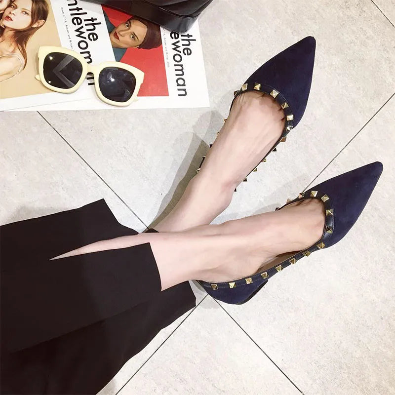 The Size Matters by House of Storms | The Siren Studded Pointed Flat
