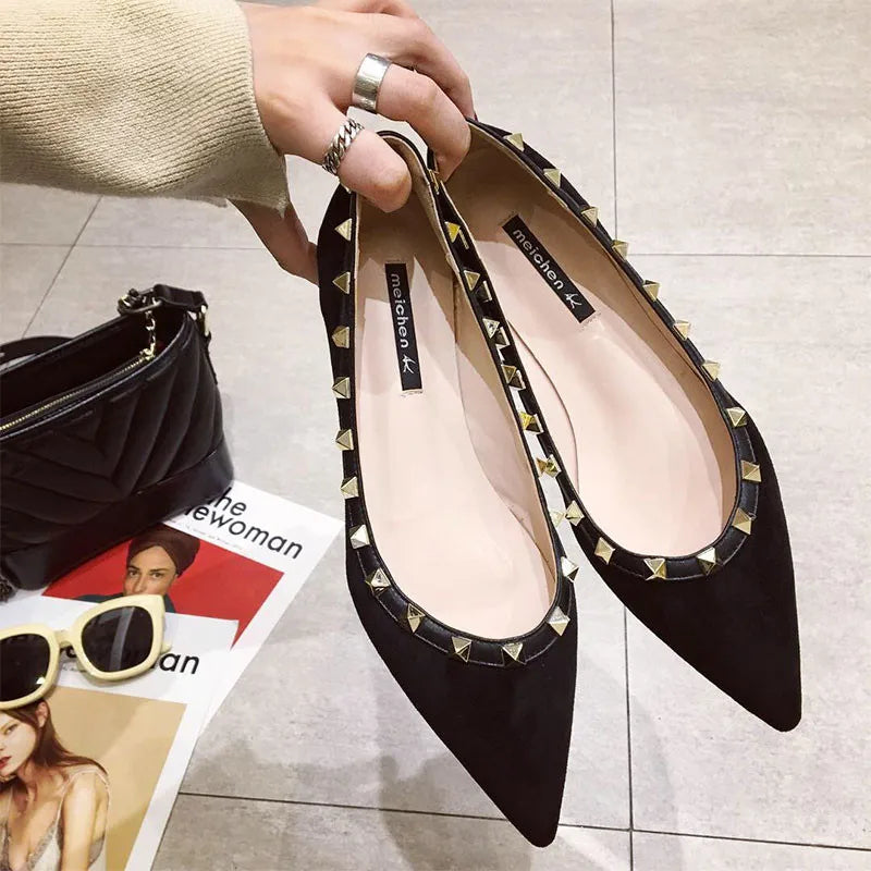The Size Matters by House of Storms | The Siren Studded Pointed Flat