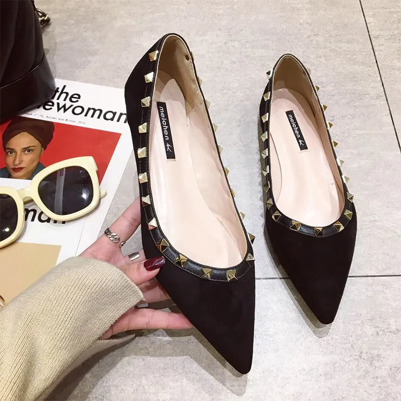 The Size Matters by House of Storms | The Siren Studded Pointed Flat