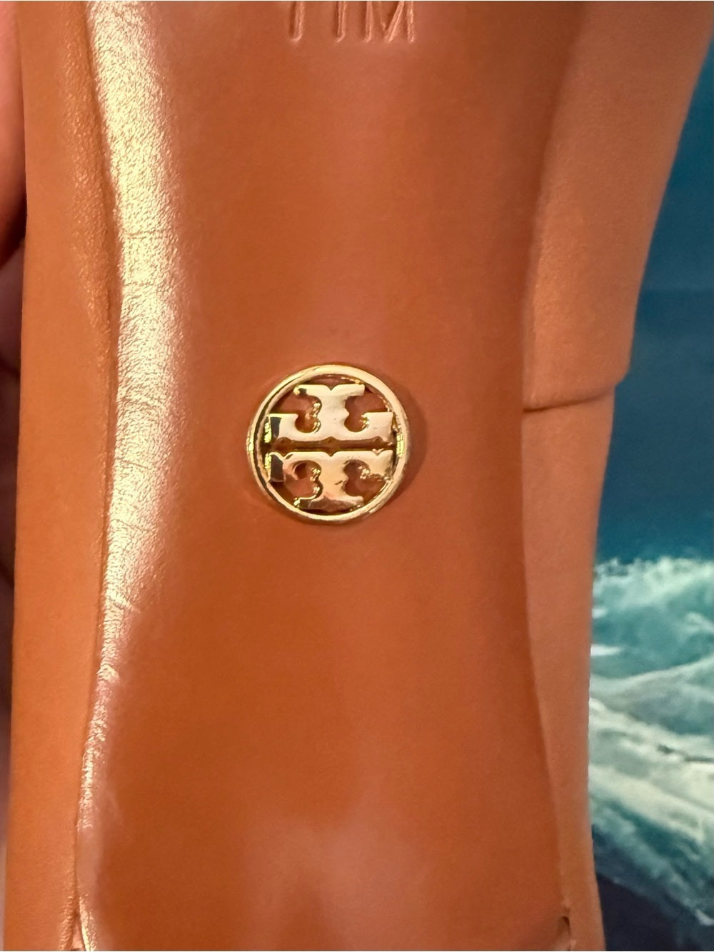 Tory Burch Burnt Orange Snakeprint Leather Pumps