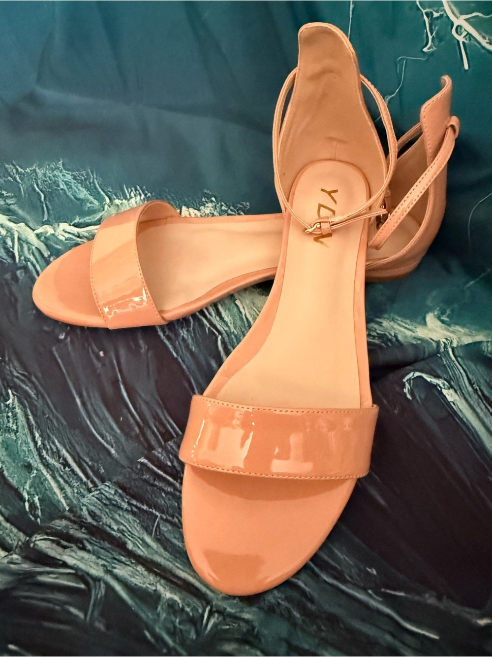 YDN Patent Strappy Flat Sandals 13
