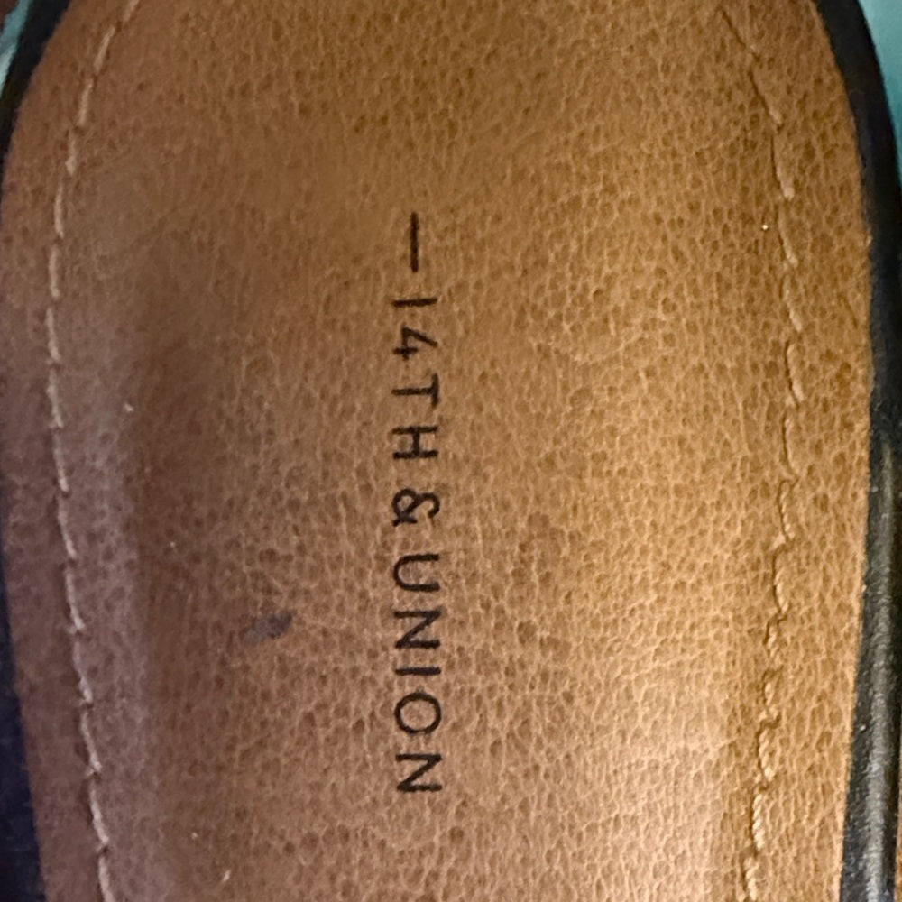 14th & Union Black Open-Toe Ankle-Strap Sandals
