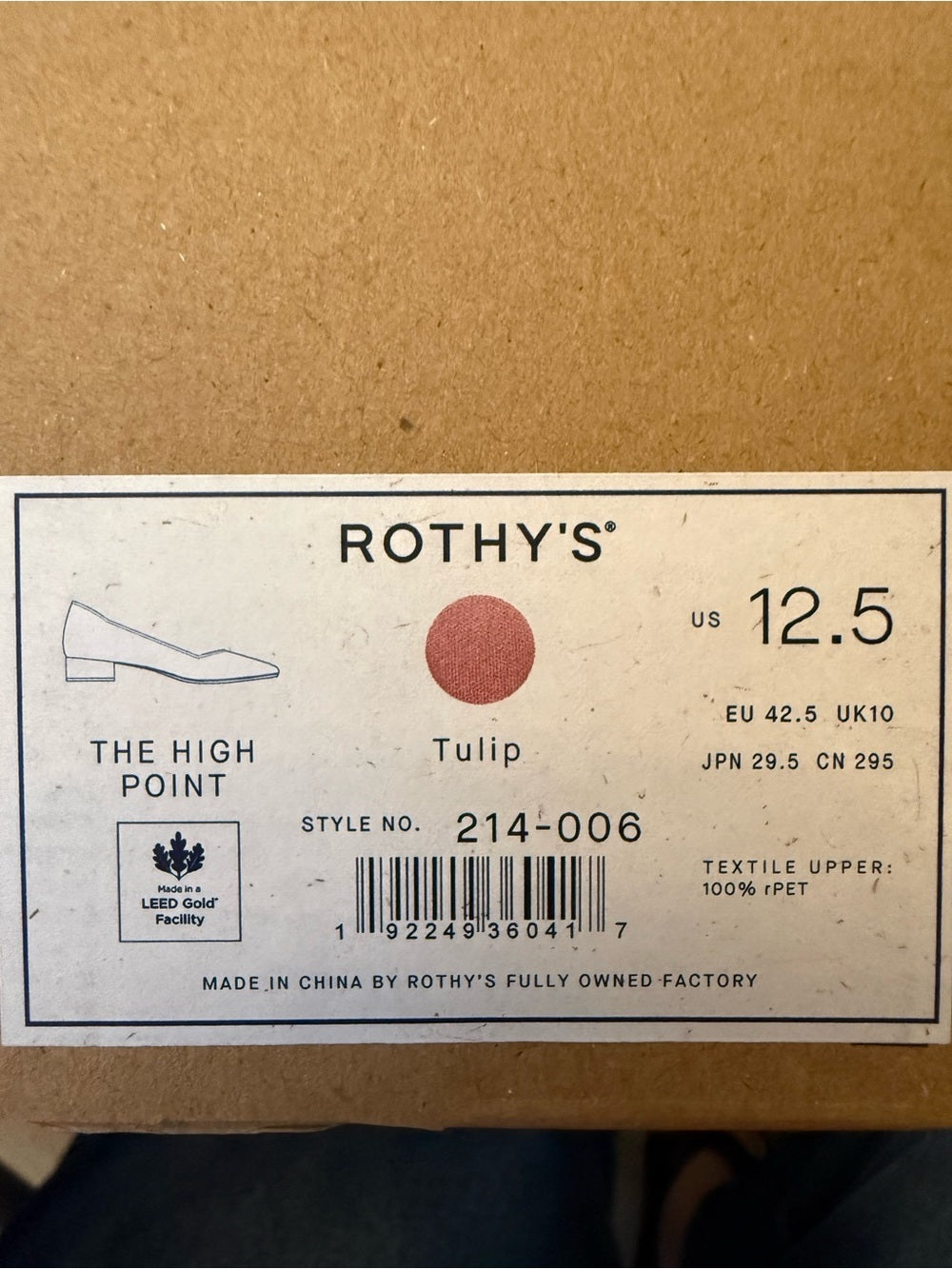 Rothy's Coral Pink Pointed-Toe Low Heel Pumps